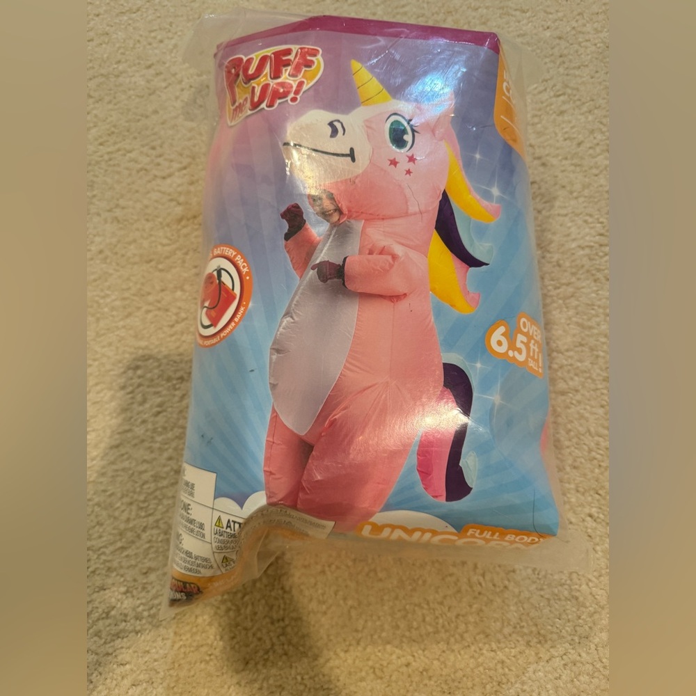 Source Unknown Pink Unicorn Kids Costume